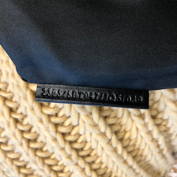 FENDI Zucca Black Leather and Nylon Gun Metal Hardware Bag w COA - Picture 13 of 13